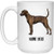 Funny Plott Hound Brown Brindle Personalized Name Christmas Coffee Mug White 15 Oz
