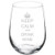 Wine Glass Goblet Keep Calm and Drink Wine -17 oz Stemless-