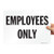 SmartSign "Employees Only" Label  10" x 14" Laminated Vinyl