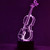 Violin - 3D LED LAMP Optical Illusion Light with 7 Color Changing Lighting Effects