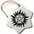 3dRose orn_193333_1 Supernatural Symbol-Snowflake Ornament, Porcelain, 3-Inch