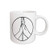 3dRose High Five Peace Sign Ceramic Mug, 11-Ounce