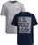 U.S. Polo Assn. Boys' T-Shirt - 2 Pack Short Sleeve Fashion Solid and Graphic Tee -Big Boys- Grey-Navy 18-20