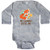 inktastic My Grammy Loves Me Fox Gift Long Sleeve Creeper 12 Months Heather Grey