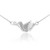 Religious Jewelry by FDJ High Polish 925 Sterling Silver Peace Dove with Olive Branch Pendant Necklace 16"