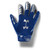 Under Armour Boys' F7 Youth Football Gloves  Royal Blue -400--Metallic Silver  Youth Small