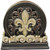 LL Home Fleur-De-Lis Carved Scrolls 4 Coaster Set