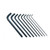 Allen 56034 Long Arm SAE Hex Key Set, 9-Piece