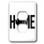 3dRose Stamp City - typography - Home with Washington state as the O. White background. - 2 plug outlet cover -lsp-324323-6-