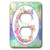 3dRose Pretty Whimsical Pink Flower Monogram Initial G - Light Switch Covers -lsp-340790-6-