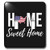 3dRose Stamp City - typography - Home Sweet Home with American Flag United States as the O on black. - double toggle switch -lsp-324902-2-