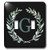 3dRose Wreath with monogram initial letter G in green on black. - Light Switch Covers -lsp-336770-2-