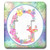 3dRose Pretty Whimsical Pink Flower Monogram Initial G - Light Switch Covers -lsp-340790-2-