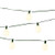 LampLust Patio Globe String Lights - Commercial Grade, G16.5 (G40) White Bulbs, 28 Ft. Green Wire, Indoor Outdoor, Connectable, Plugin - UL Listed