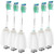 Replacement Brush Heads Compatible with Philips Sonicare E-Series Toothbrush HX7022/66, Fit Sonicare Essence, Xtreme, Elite, Advance and CleanCare Screw-On Phillips Handles, 6 Pack by Toptheway