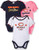 NFL Chicago Bears 3 Pack Ruffle Sleeve Team Bodysuit blue-white-pink Chicago Bears 18 Months