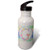 3dRose Pretty Whimsical Pink Flower Monogram Initial G - Water Bottles -wb-340790-2-