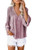 Aleumdr Women's Juniors Cute Lace Crochet V Neck Bell Sleeve Button Down Shirts Casual Loose Blouses Tops Pink X-Large 16 18
