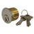 1" Satin Chrome Finish Solid Brass Mortise Cylinder K.D.