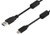 L-COM U3A00011-05M USB Cable w-Ferrite USB Type A Plug USB Type C Plug 500 mm 1.64 ft USB 3.0 Black