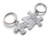 Custom Personalized Puzzle Keychains Engraved Keychains Anniversary Gift Husband Wife Key Chains Boyfriend Girlfriend Gift Stainless Steel Couples Keychains