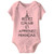 A and E Designs Baby Romper French Onesie Light Pink 6 Months