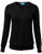 FLORIA Women's Button Down Crew Neck Long Sleeve Soft Knit Cardigan Sweater Black 2XL