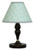 GEENNY Lamp Shade, Soft Mint Green & Gray Chevron