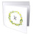 3dRose 3DRose Gabriella B - Quote - Image of K Green Floral Monogram - 12 Greeting Cards with envelopes -gc-303907-2-