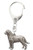 Rottweiler (With Tail) Made in U.K Artistic Style Dog Key Ring Collection