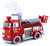 AJ Toys & Games Cartoon Fire Rescue Pumper Bubble Blowing Bump & Go Battery Operated Toy Truck W/ Extending Crane, Lights & Sounds, Firefighter Toy Car. with Eyes & Mouth. Fun Bubbles!