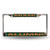 Rico Industries NCAA Miami Hurricanes Laser Cut Inlaid Standard License Plate Frame, Chrome, 6" x 12.25"