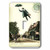 3dRose lsp_62268_1"Humorous Vintage French Postcard With Flying Man N Umbrella" Single Toggle Switch