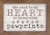 P. GRAHAM DUNN Road to My Heart Paved Pawprints Whitewash 10 x 7 Inch Pine Wood Framed Wall Art Plaque