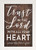 P. GRAHAM DUNN Trust Lord All Your Heart Woodgrain Look 7 x 10 Inch Pine Wood Framed Wall Art Plaque
