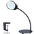LED Magnifying Glass with Light - Zeagma Dimmable 2 in 1 Super Bright Clamp Table & Desk Lamp, Lighted Magnifier with Stand & Clamp - for Reading, Crafts, Sewing, Workbench - Black
