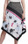 DKNY Womens Printed Asymmetrical Midi Skirt B-W 4 Black-White