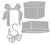 RAYHER 60271000 Die Set Seals Set of 4 Steel Silver 17 x 10 x 0.1 cm