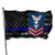 ZHANGPEIENfaqi Navy Red E-5 Hospital Thin Blue Line Flag Flag 3' X 5' Ft Outdoor Flags Banner Breeze Flag