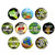 Healthy Eating Pins Buttons 10 Pack Pin Button Gift Set 1 Inch 10P10-2