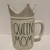 Rae Dunn QUEEN MOM Mug with Crown Topper - MOTHER'S DAY - Ceramic - 16 oz