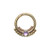 Gold 2mm Amethyst Nipple Ring 18g Septum Ring Body Piercing Septum Piercing