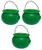 PMU Pot-o-Gold Cauldron 8 Inch Kelly Green Plastic Party Accessory-1-pkg- Pkg-3