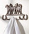 Giftcraft Horses Design Wall Hook Cast Iron