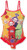 Teletubbies Girls -2-6- Swimsuit Swimming - Red - 5-6 Years