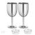 Klee Premium Stainless Steel Wine Glass with Lid  18/8 Stainless Steel Stemmed Wine Glass  Unbreakable Wine Glasses with Stems  BPA Free Leak Resistant Sliding Lid  12 oz. Wine Glasses, Set of 2