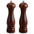Haomacro Salt and Pepper Grinder Set, Wooden Salt and Pepper Mills, Shakers with Adjustable Ceramic Core, Classic Brown Salt grinder and Pepper Mill-8 Inch -Pack of 2