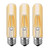 T10 6W Tubular LED Bulb, Dimmable Led Edison Bulb,Led Filament Bulb, T10 Nostalgic Led Bulb, E26 Medium Base, 60 Watt Bulb Equivalent, 2700K Warm White,550LM,Amber Glass Cover, 3-Pack