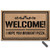 MsMr Doormat Entrance Floor Mat Welcome I Hope You Brought Pizza Funny Door Mat Indoor Outdoor Decorative Doormat Non-Woven Fabric Top 23.6"x15.7"