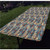 Moroccan Polyester Fitted TableclothGrid Style Square Pattern Ornamental Arabesque Oriental Tunisian Rectangular Elastic Edge Fitted Table CoverFits Rectangular Tables 72x32 Slate Blue Cream Dark O